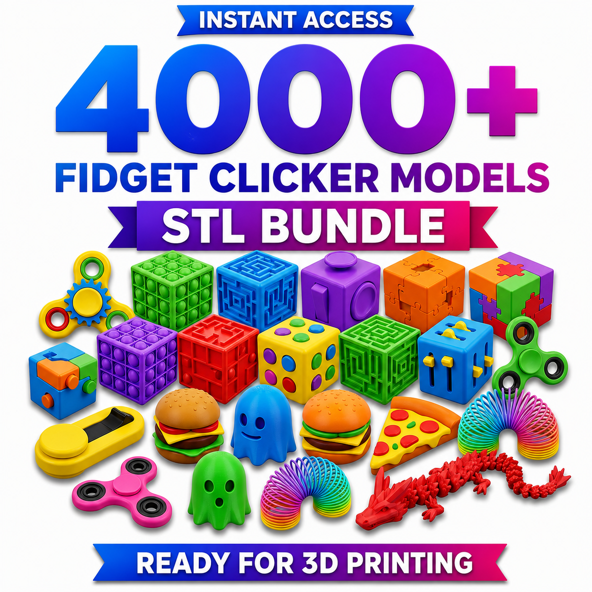 3D STL Bundle – 300TB+ Collection | 300,000+ Premium 3D Printable Models for 3D Printing