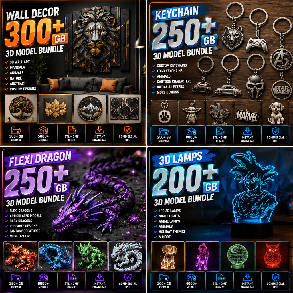 MASSIVE 3D STL FILES